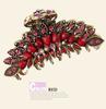 Big Metal Hair Claw Jewelry Vintage Flower Hair Claws Crab Women Banquet Rhinestone Hair Clip Accessories