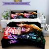Attack on Titan Aufklärungstrupp Bettwäsche-Set Bettbezug Geschenk für Schlafzimmer, Enthält 1 Bezug und 2 Kissenbezüge, Ohne FüllungB159