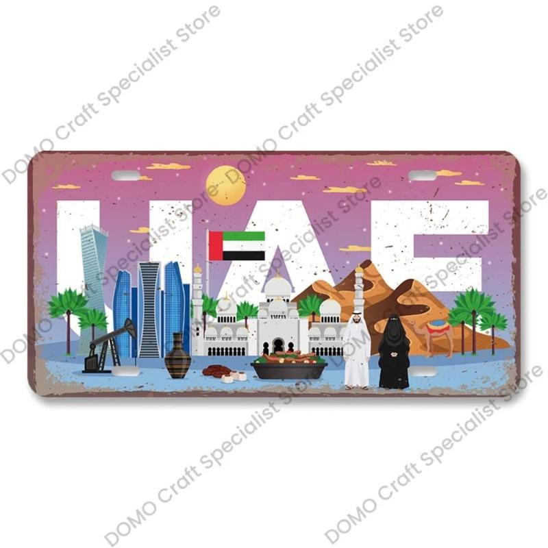 Motorcycle Souvenir License Plate, Metal Auto Wall Decor 15x30cm