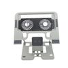 Laptop Cooling Stand Phone Holder 2 In 1 Design Hollow Out Base Laptop Stand with Fan for Home Silver