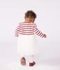 Petit Bateau Dress Size 24 86cm A0EBV, Off-White/Red, Months,