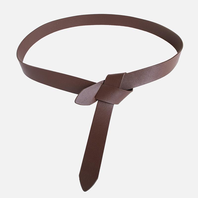Belt Women's Decoration with Dress Korean Fashion Pillow Cover Versatile Black Shirt Knotted Belt