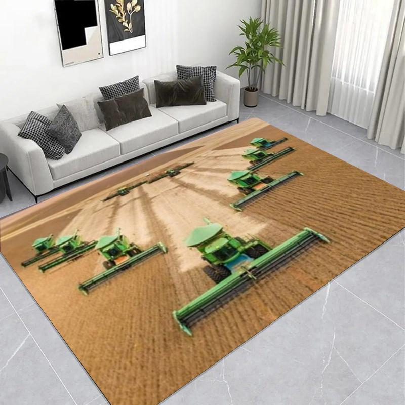 Wild Horses Ocean Wave Area Rug, Dramatic Sunset Living Room Carpet, Non-Slip Soft Floor Mat for Nature Lover
