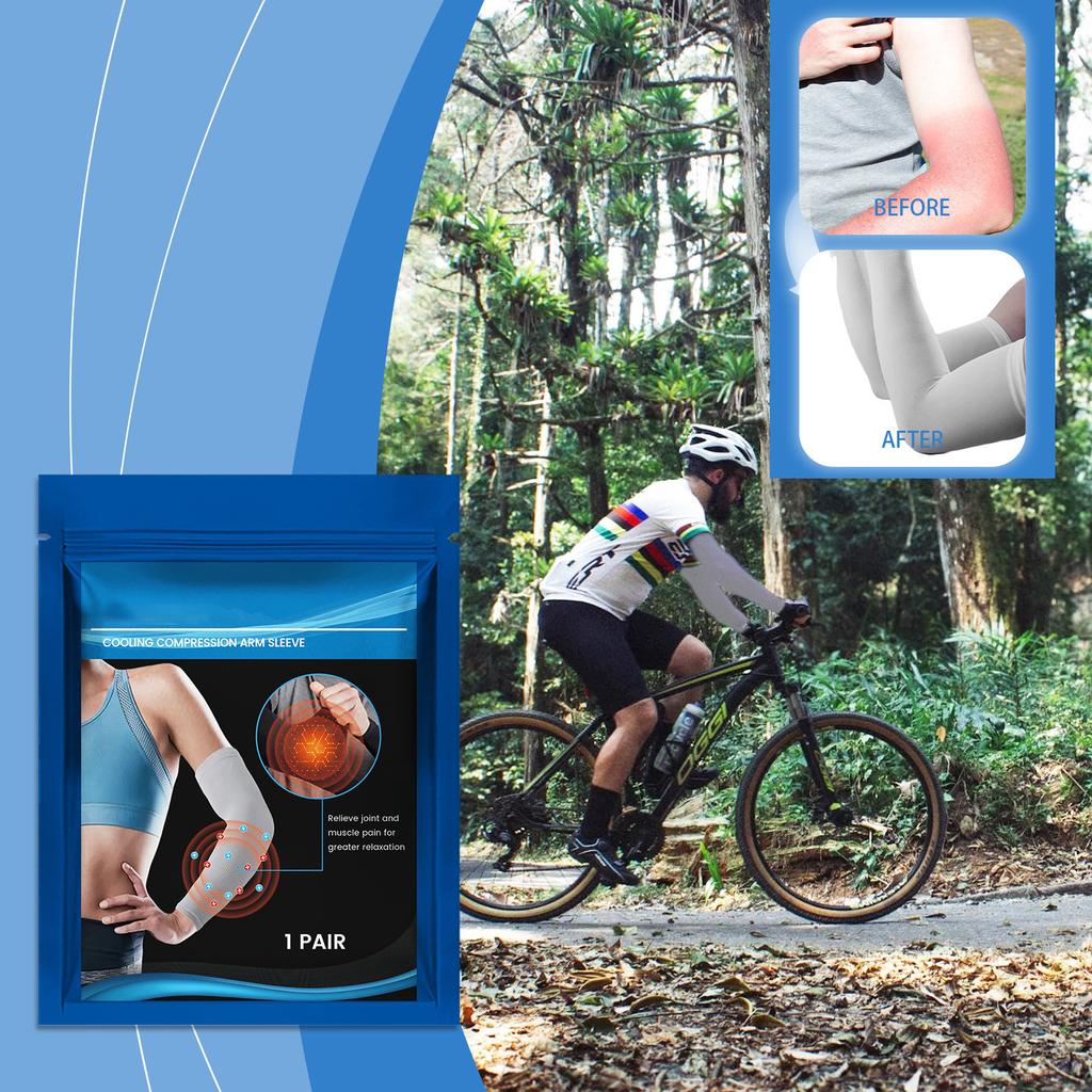 Compression Arm Sleeves Reduce Swelling, Relax The Body, Joint And Muscle Pain, And Improve Blood Circulation