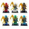 Ninja Hero Police Firefighter Minifigure Building Blocks Set, City World Educational Puzzle Bricks Toy for Boys Girls