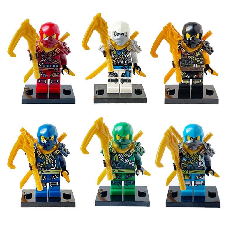 Ninja Hero Police Firefighter Minifigure Building Blocks Set, City World Educational Puzzle Bricks Toy for Boys Girls