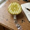 Pickle Retractable Badge Reels ID Holder with Strong Metal Clip Anti-slip Badge Holder for Work Badges Keys Bus Cards Access Cards