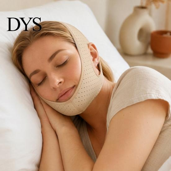 Adjustable Chin Strap Anti Snore for Men Women, Keeping Mouth Closed, Face Contour Breathable Anti-Snoring Jaw Strap, Sleeping Snoring Device Fastener