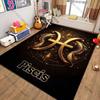 Elegant Zodiac Pisces-Themed Rug for Decor carpet for home sofa bedroom, gift mats
