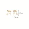 Schleifen-Tulpen-Blumenohrringe für Damen, Eleganter Hochwertiger Hängeschmuck Tägliches Hochzeitsgeschenk für Freundin
