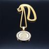 Muslim Islamitische Religieuze Roestvrij Staal Kristal Ketting Vrouwen Islam Koran Allah Hanger Kettingen Arabische Sieraden bijoux arabe