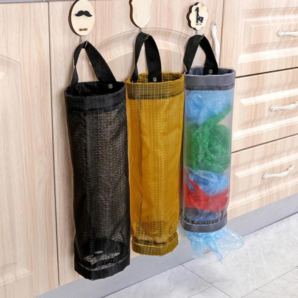 Portable Hanging Trash Garbage Bag Holder Kitchen Storage Garbage Organizer