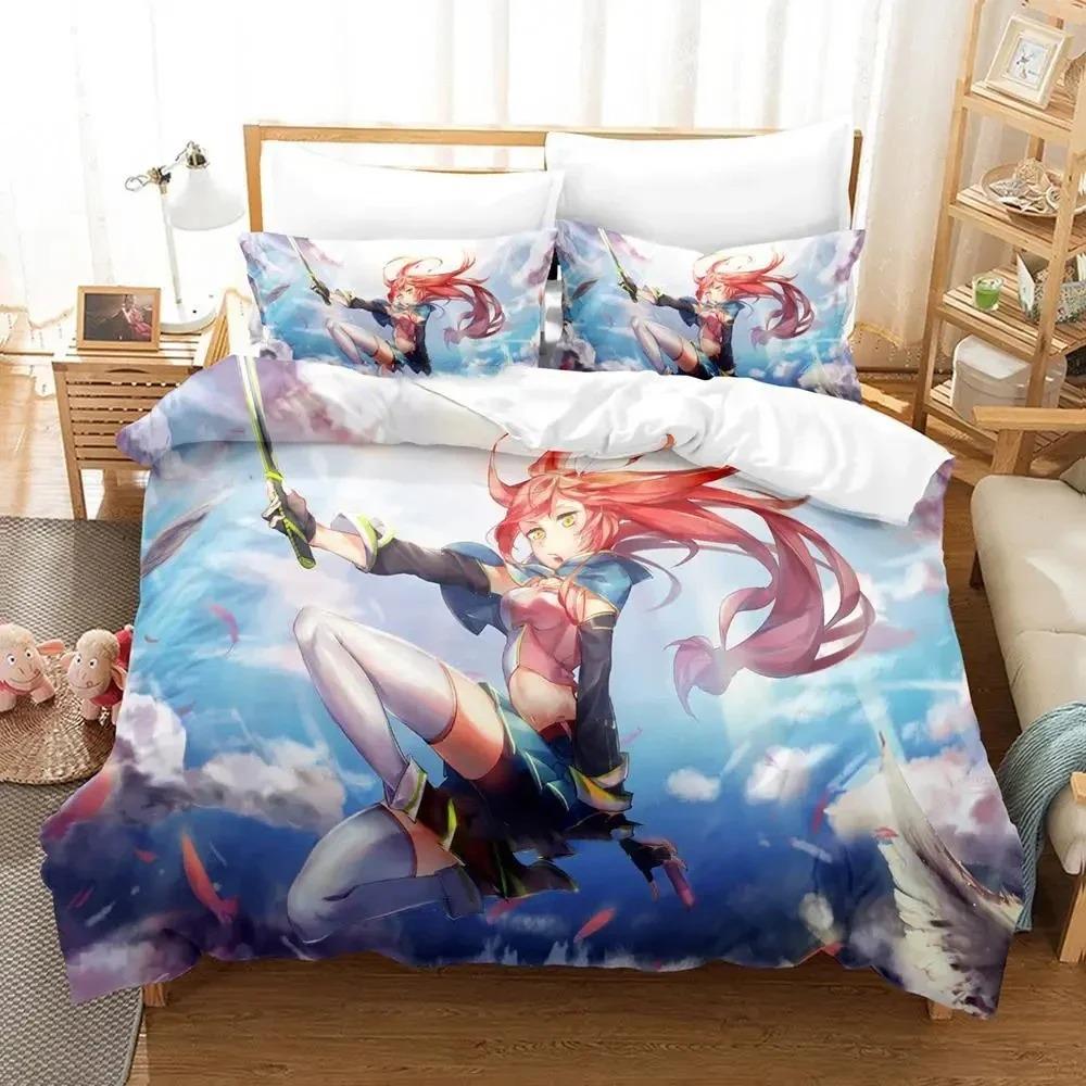 Anime Pixiv Fantasia T Bedding Set Duvet Cover Bed Set Quilt Cover Pillowcase Comforter King Queen Size Boys Adult Bedding Set