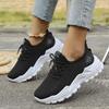 Women's Spring Plus Size Flying Woven Sneakers, Soft Sole Non-Slip Casual Running Shoes, Lightweight Breathable Comfortable Sports Shoes for Women
