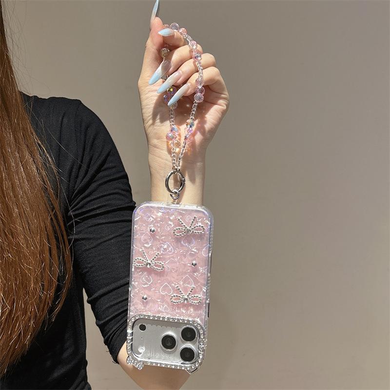 Rhinestone Butterfly Phone Case for iPhone 17 Pro Max - Compatible with iPhones 16/15/14/13, Light Luxury Design