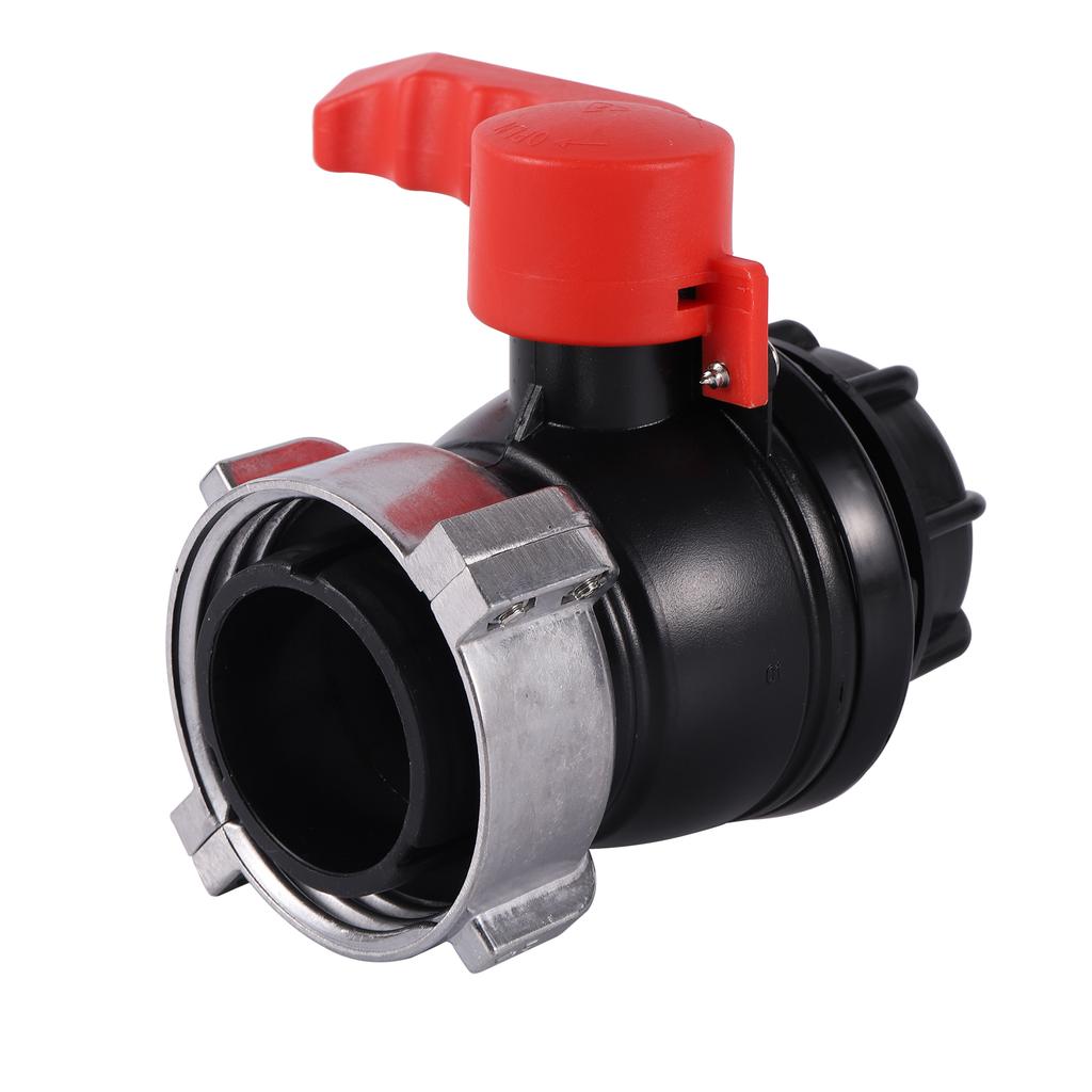 75mm IBC Tote Adapter Heavy Duty S75X60 Coarse Thread Ball Valve Connector IBC Tank Coarse Thread Adapter Ball Cap Valve