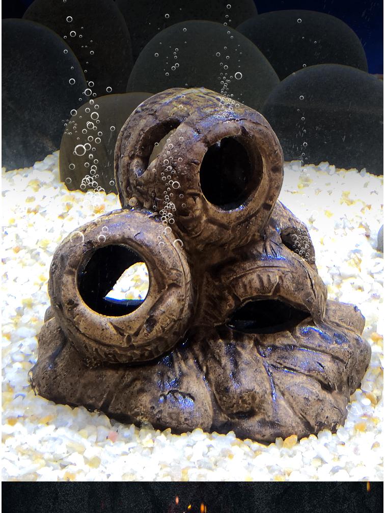 Ceramic Fish Tank Decoration: Shrimp Hiding, Cichlid Breeding, Spawning Nest.