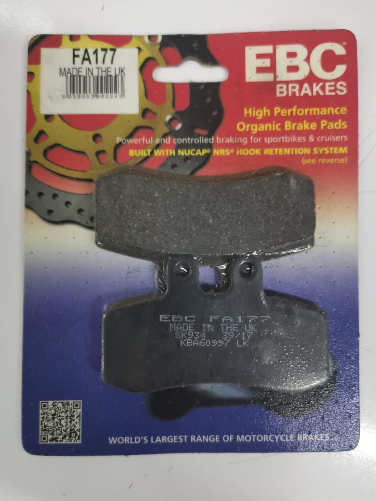 

Ebc Fa177 1991-1996 Aprilia Pegaso 650 передние тормозные колодки