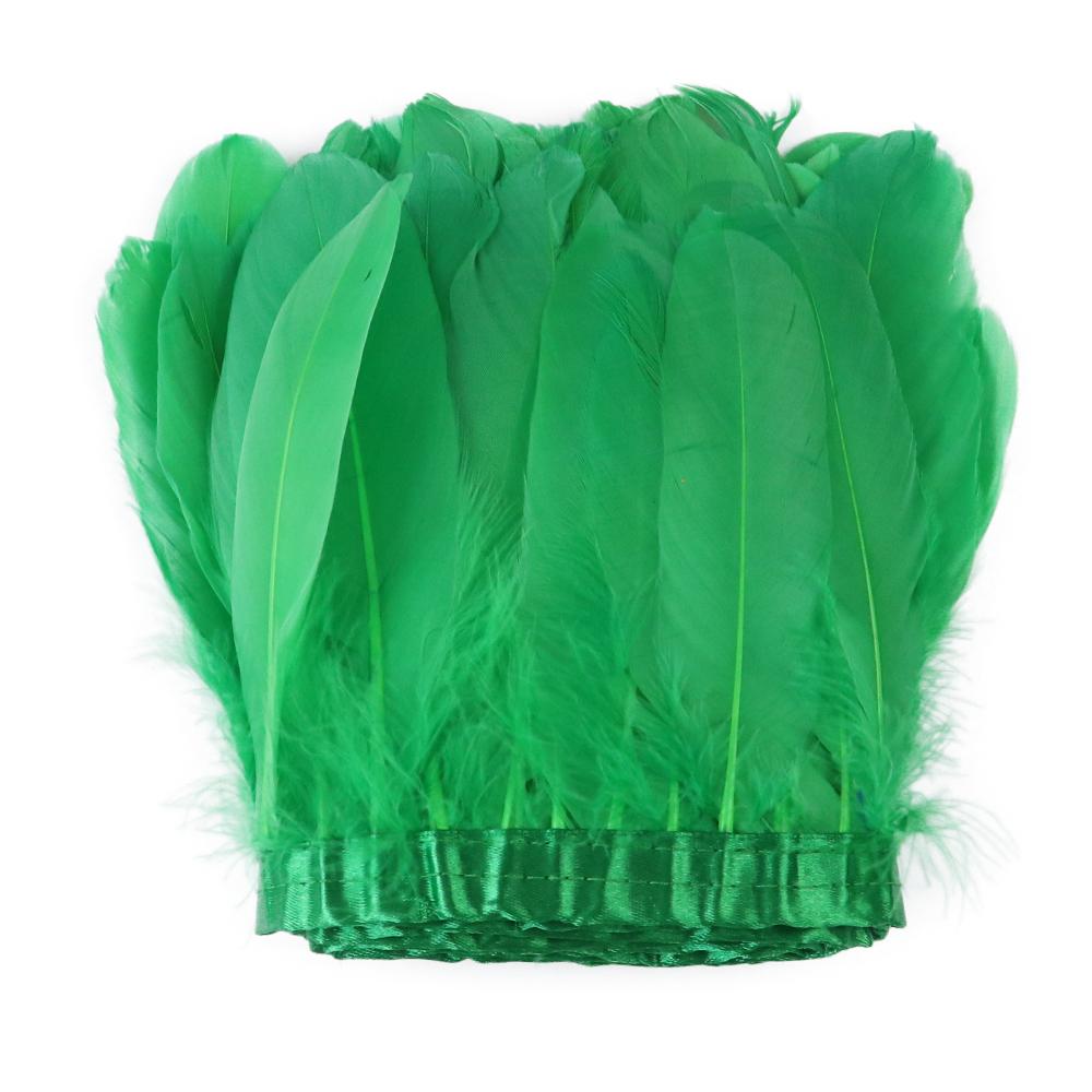 2M/5M/10M White Real Goose Feather Trims Width 15-20cm Goose Feather Ribbon Dyed Clothes Party DIY Craft Dress Sewing Accessory