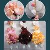 New Artificial Flower Floral Hairpin Forks Tassel Vinatge Hanfu Hair Accessories U-shaped Multicolor Hair Clip Fork Hanfu