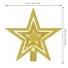 Golden Merry Christmas Star for Tree Topper - Decoration Items, Ornaments Props, Gifts for Women, Men, Kids, Girls