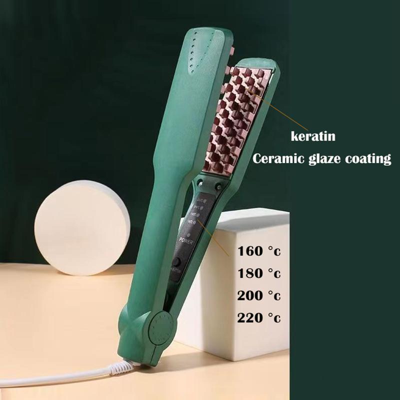 3D Gitter Haarkräusler Volumengeber Keramik Professionell Haar Fluffig Wellen Lockenstab Glätteisen Mais Haarschiene Dauerwelle 4 Temperaturen