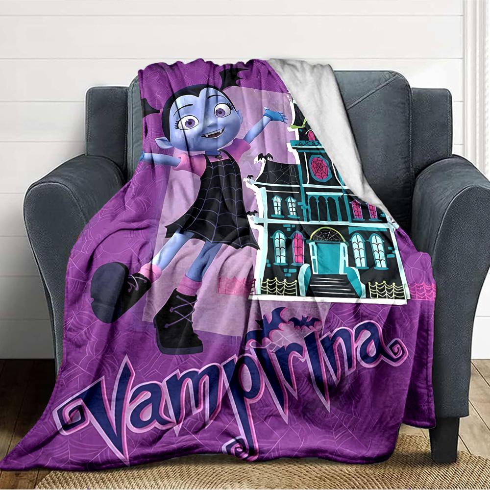 1pc Vampirina2 Blanket, Gift, for Men and Women, Soft Blanket, Good for Sofa Bed Couch Travel, Lightweight Flannel Blanket