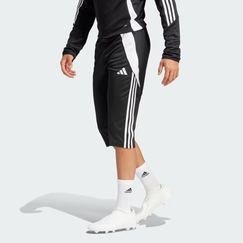 Adidas Tiro 24 3/4 Pants Black/White Men Streetwear IJ7671