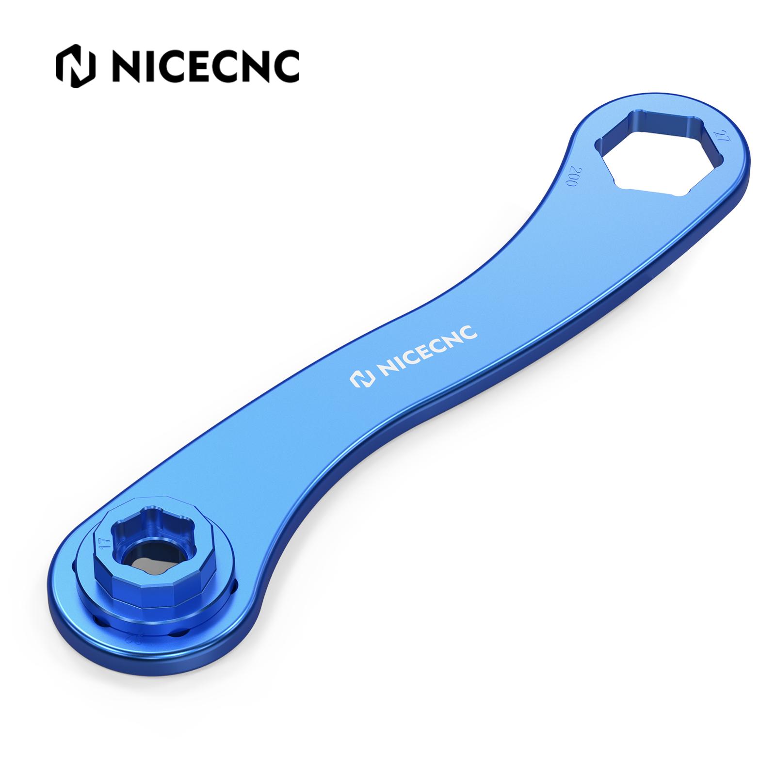 

NICECNC 17-27-32mm Front Rear Wheel Axle Wrench Tool Spanner Removal For KTM 690 790 890 990 1090 1290 Adventure DUKE SUPERMOTO синій