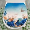 Toilet Sticker Decal Flowers Toilet Seat Stickers Adhesive Bathroom Self Adhesive Art Home Decor Sticker Bathroom Decor