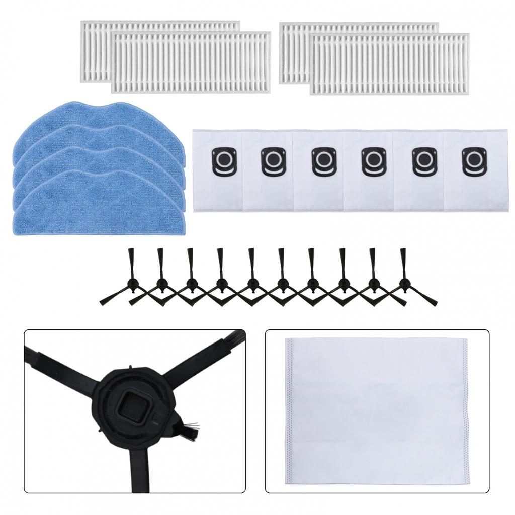 Mop Cloth Dust Bag Side Brush Filter Kit Vacuum Cleaner Accessories