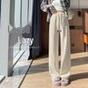 Women's High-Waist Straight-Leg Casual Pants
