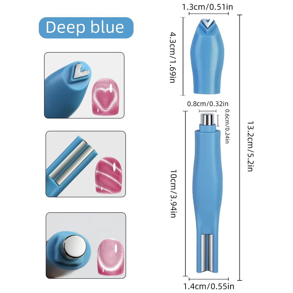 Nail Art Cat Eye Magnetstab Für Cat Eye Gel Effekt Kreative Ornamente Nagel Requisiten Werkzeuge Gel Spezial Samt 5D Nagel DIY Werkzeug