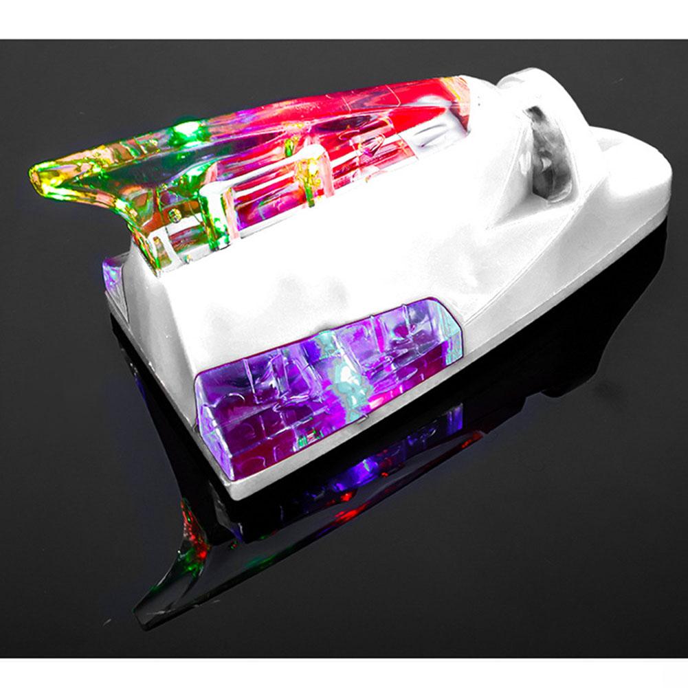 1pc Car Roof Car Truck Wind Powered LED Light Roof Light Fin Auto Safe Lamp Colorful Flash Wind Antenna Lamp