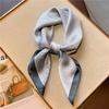 Simple striped scarf Women's silk scarf Small square scarf Versatile tie scarf Fashion hair tie bag Small silk scarf Sunscreen shawl