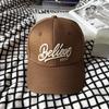 1Pc Embroidered Letter Classic American Baseball Caps For Women,Versatile Adjustable Bill Hip Hop Trucker Caps For Daily Wear