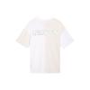 Nike Logo Print Sports Training Casual American Retro Round Neck Short Sleeve Drop Shoulder T-Shirt Women Tops White FQ0366-030