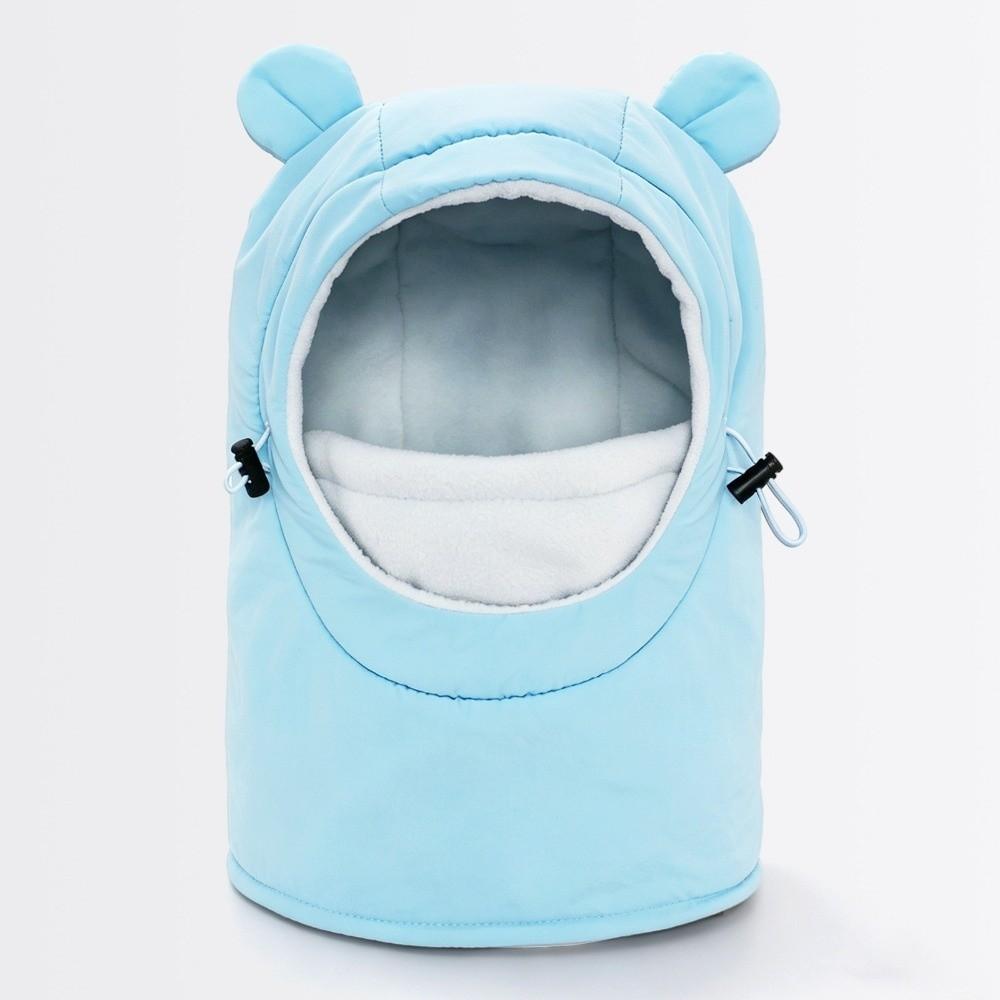 Fleece Lined One-piece Hat Scarf Windproof Children's Hats Cute Winter Hood Hat