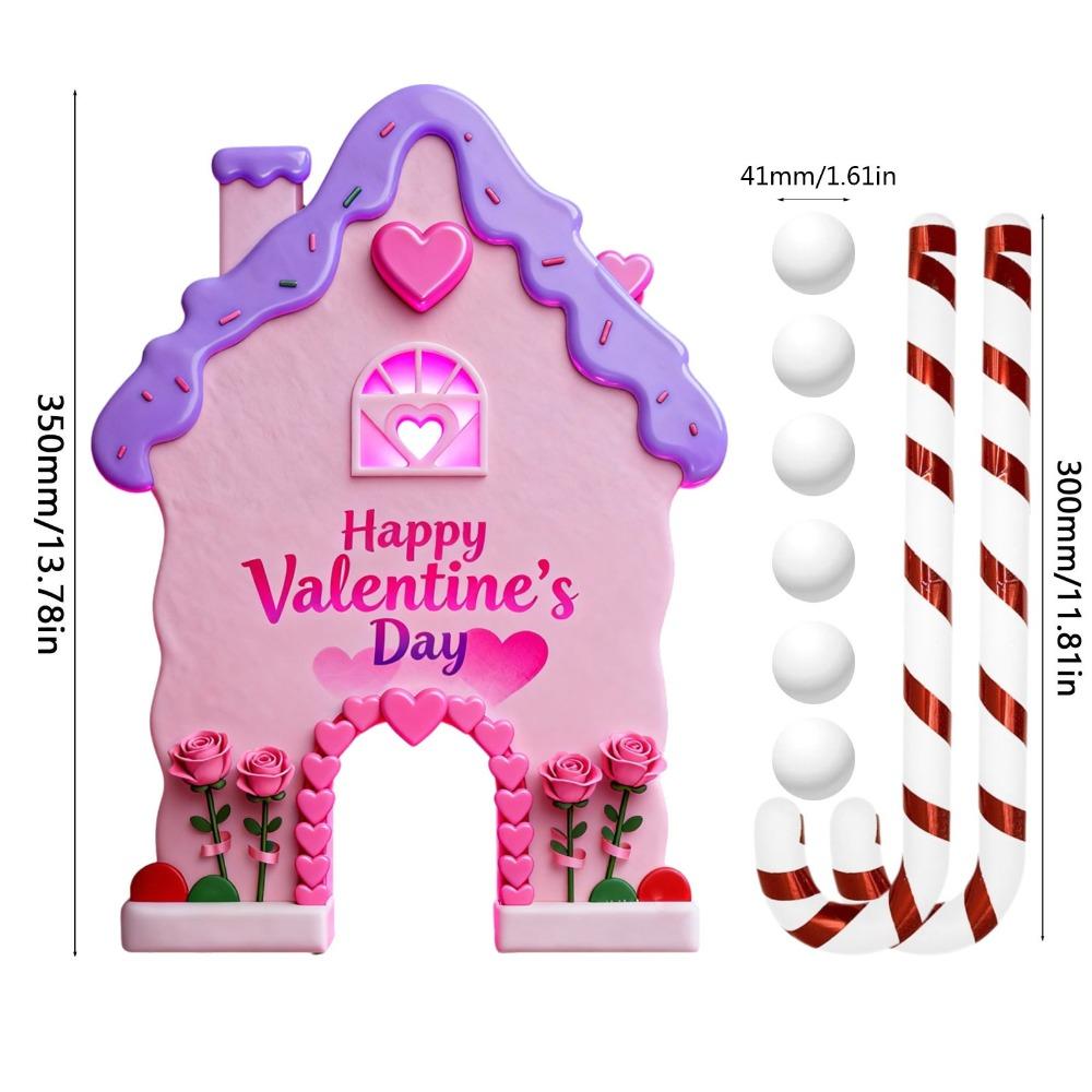 Candy Cane Sticks Gingerbread Golf Set Equipped With Club Portable Design Golf Game Set Festive Atmosphere Decor