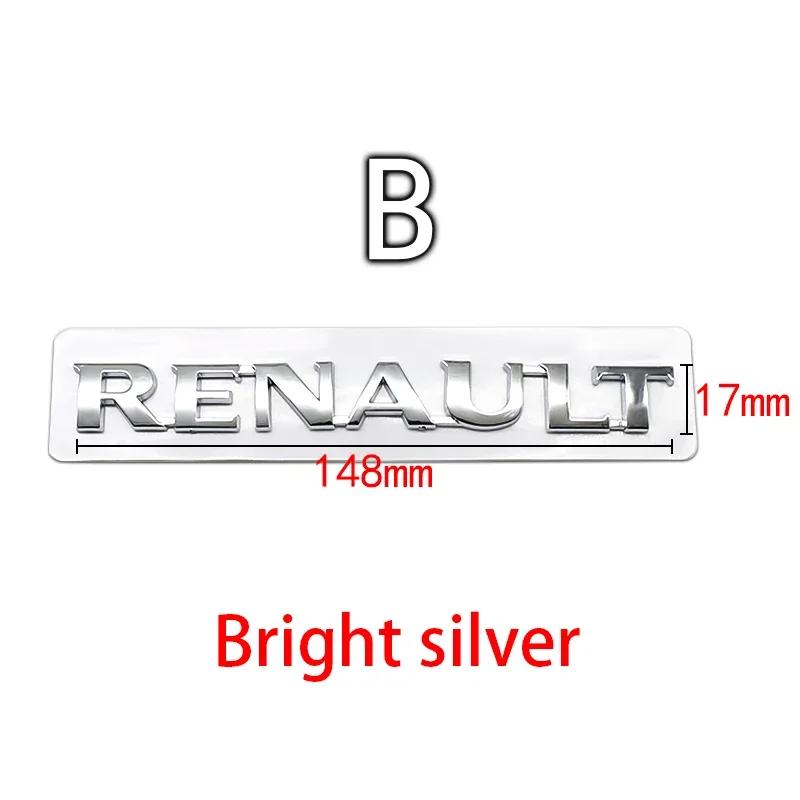 

Hub Caps For Renault Megane 2 3 4 RS Grand Scenic Clio Captur Duster Trafic Logan 3D ABS car Letter Rear tail trunk Emblem badge