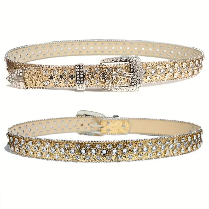 Punk style belt, trendy men's and women's jeans belt, high-end belt in stock.