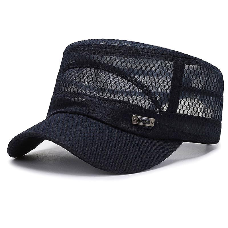 1PC Flat Caps Outdoor Men Protection Mesh Women Summer Snapback Breathable Hats Quick Dry Baseball Cap New
