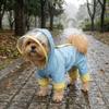 Windproof Dog Hooded Raincoat Waterproof Pet Waterproof Cloak Dog Rain Cloak  Rainy Day