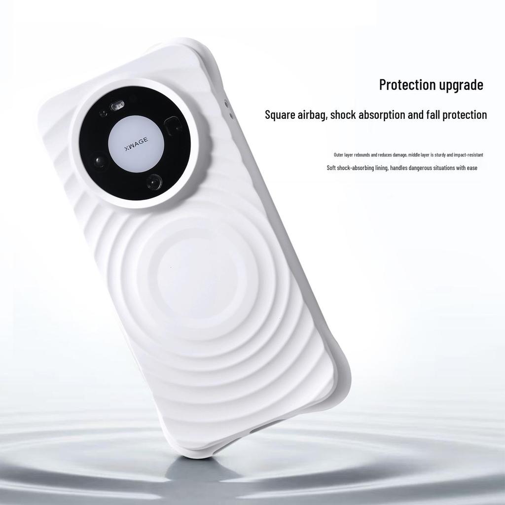 Huawei Mate80 Pro Liquid Silicone Magnetic Wave Drop-Proof Case