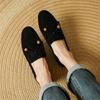 Fashion New Spring Sheep Suede Woman Shoes Round Toe Women Pumps Shoes for Women Low Heel Loafers Fashion Tassel Decorated Casual Shoes