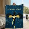 book F-Fourth W-Wing Dragon Flannel warm comfort soft plush blanket for sofa living room hogar office bedroom travel gift home