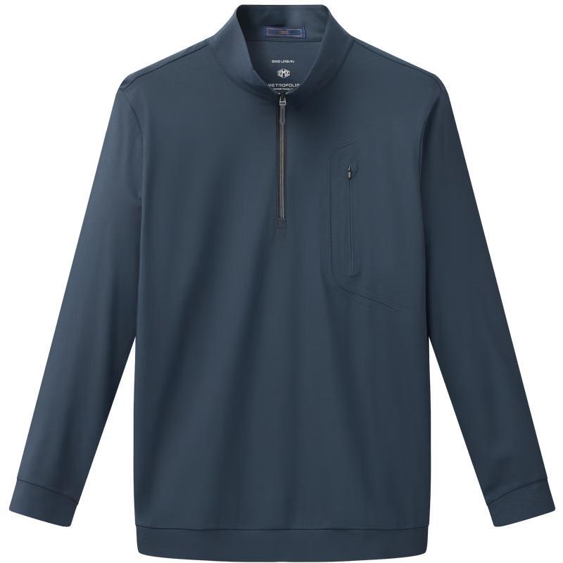 EMZ Men s Stand-up Collar Pullover Sweatshirt XL