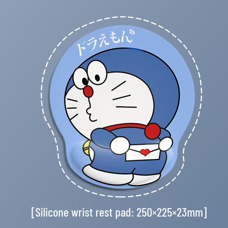 Pacha Dog Rubber Wrist Support Mouse Pad & Cute Keyboard Hand Rest Desk Pad - Ins Style