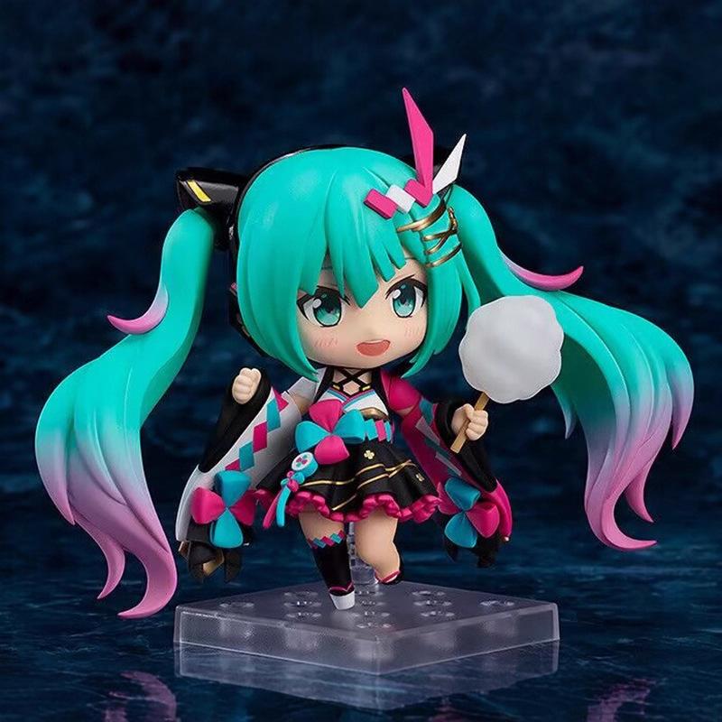 Hatsune Miku Anime Figure Magical Summer Festival Ver Swappable Faces Movable Joints Collectible Action 1511 Articulated Poseable Detailed Scale