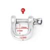 304 Stainless Steel Straight D Shackle D Rigging Shackle Hooks Scrotum Restraint Lock Chastity Delay Ring Sex Toys Adult Store